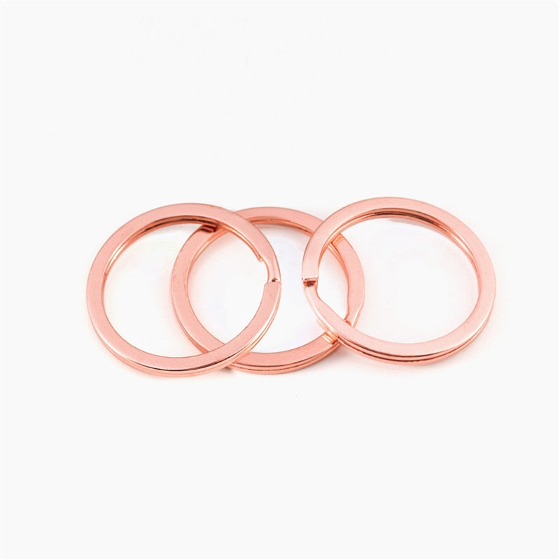 10pcs/lot 25mm 28mm 30mm Keyring Split Ring Key Ring For Key Chain Keychain Diy Jewelry Making Sleutelhanger Key Rings Wholesale - Quid Mart