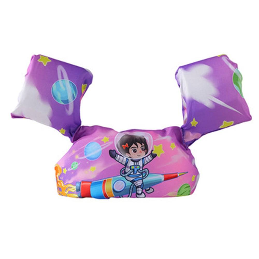 Baby Float Cartoon Arm Sleeve Life Jacket Swimsuit Foam Safety Swimming Training Floating Pool Float Swimming Ring puddle jumper - Quid Mart