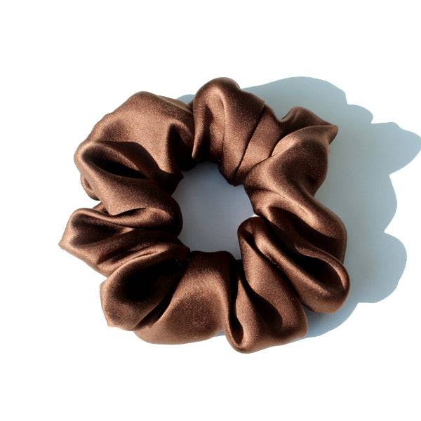 100% Pure Silk Large Scrunchies - Hair Ties for Women - Quid Mart