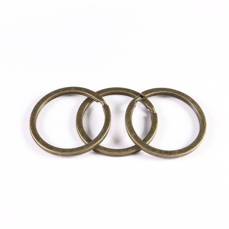 10pcs/lot Keyring Split Ring Set for Keychain DIY Jewelry Making - Quid Mart