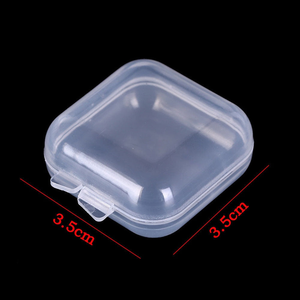 Top Selling Transparent Plastic Storage Box Clear Square Multipurpose Display Case Plastic Jewelry Storage Boxes Multiple Sizes - Quid Mart