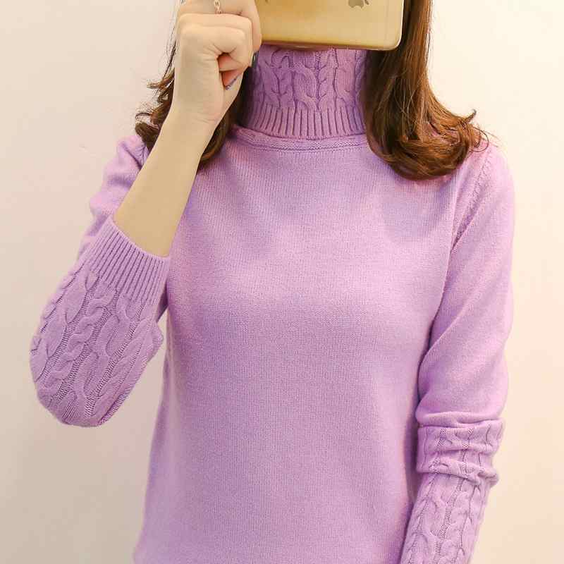 2023 Women's Turtleneck Sweater: Autumn-Winter, Khaki - Quid Mart