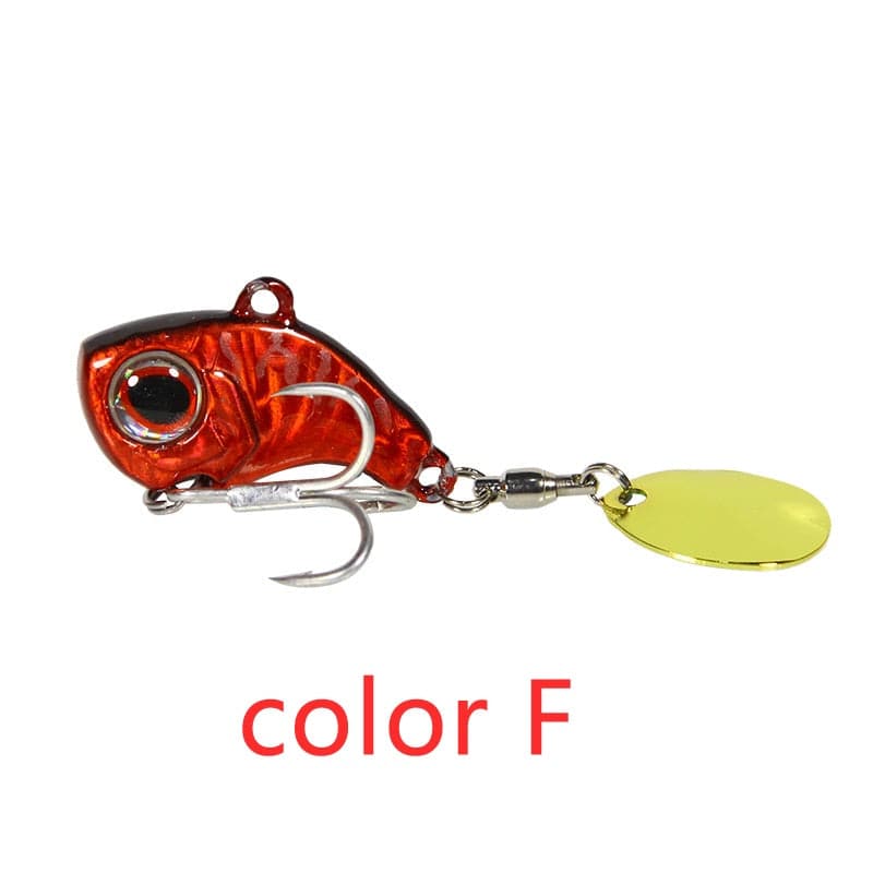 New Arrival 1PCS 9g/13g/16g/22g Metal VIB Fishing Lure Spinner Sinking Rotating Spoon Pin Crankbait Sequins Baits Fishing Tackle - Quid Mart