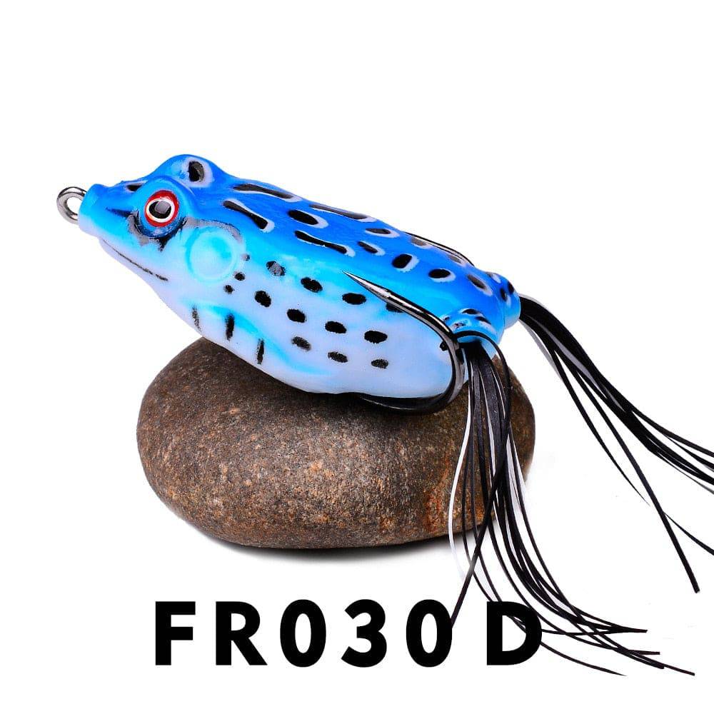 1 Pcs 5G 8.5G 13G 17.5G Frog Lure Soft Tube Bait Plastic Fishing Lure with Fishing Hooks Topwater Ray Frog Artificial 3D Eyes - Quid Mart