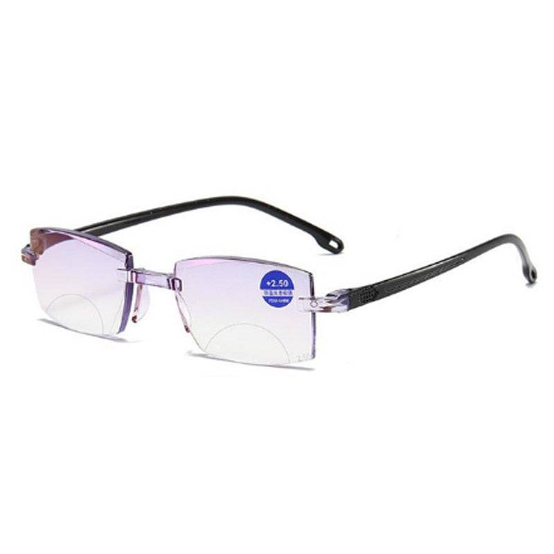 Modern Diamond-cut Multifocal Reading Glasses: Blue Light Blocking - Quid Mart