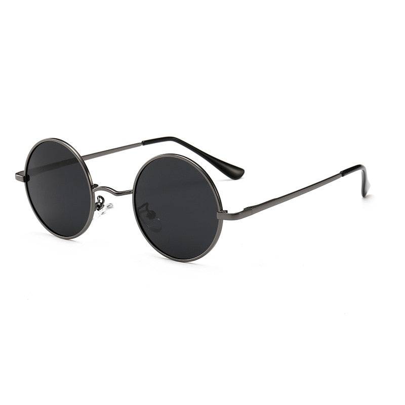 MYT_0279 Round Polarized Sunglasses - Retro Metal Frame - Quid Mart