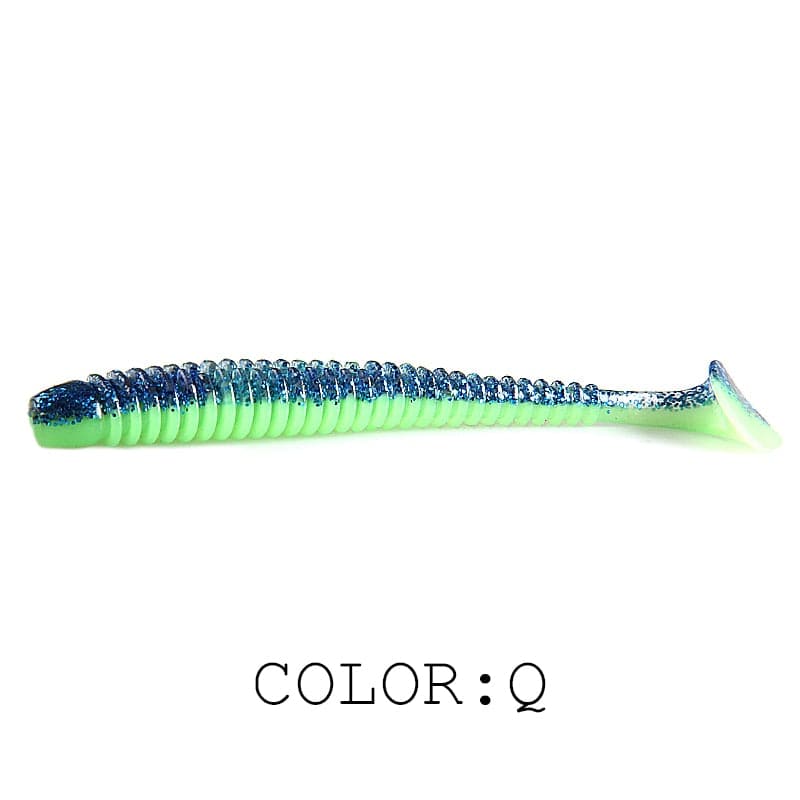 Supercontinent Impact Ring Shad Fishing Lure Soft 63mm 80mm 97mm Plastics Baits Swimbait Jigging Lure Artificial Baits - Quid Mart