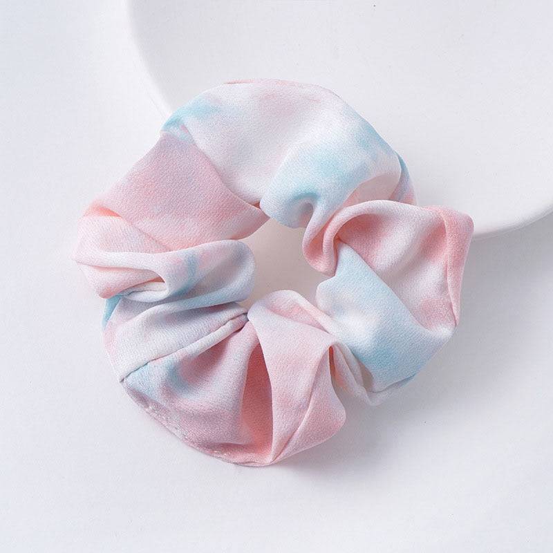 Silk Scrunchie Handmade Hair Band - Multicolor Accessory - Quid Mart