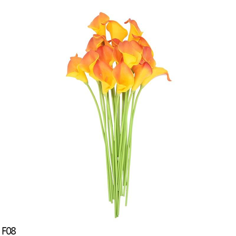 Real Touch Calla Lily Bouquet - High Quality Artificial Flowers for Home Decoration - Quid Mart