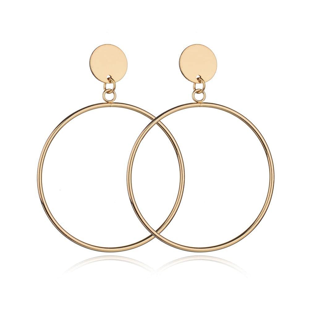 Big Geometric Round Statement Earrings - Modern Female Jewelry - Quid Mart