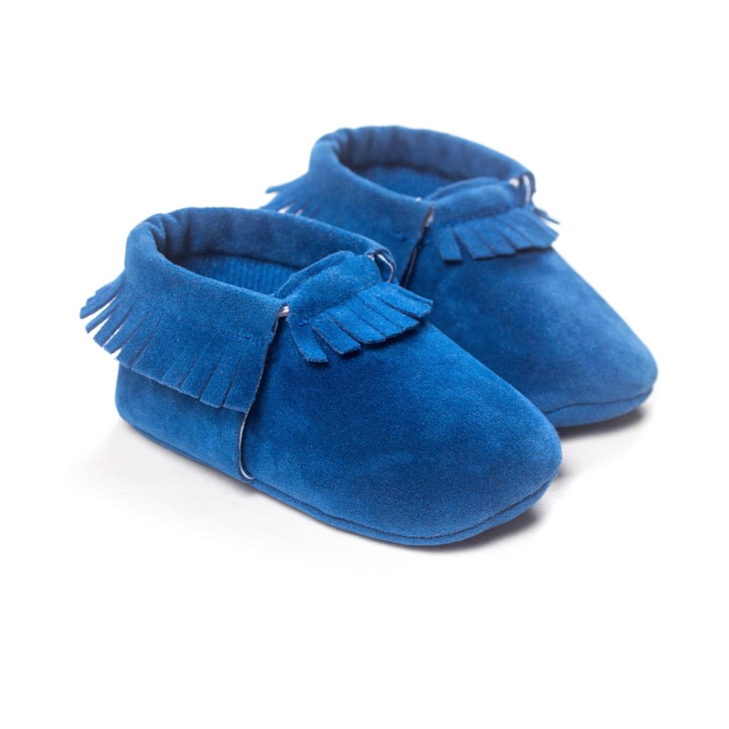 Baywell PU Suede Baby Moccasins: Soft, Non-slip Crib Shoes - Quid Mart