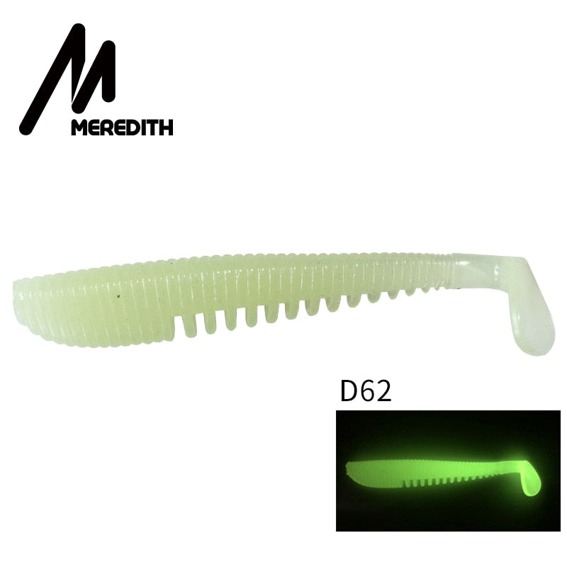 MEREDITH Awaruna Fishing Lures 8cm 9.5cm 13cm Artificial Baits Wobblers Soft Lures Shad Carp Silicone Fishing Soft Baits Tackle - Quid Mart