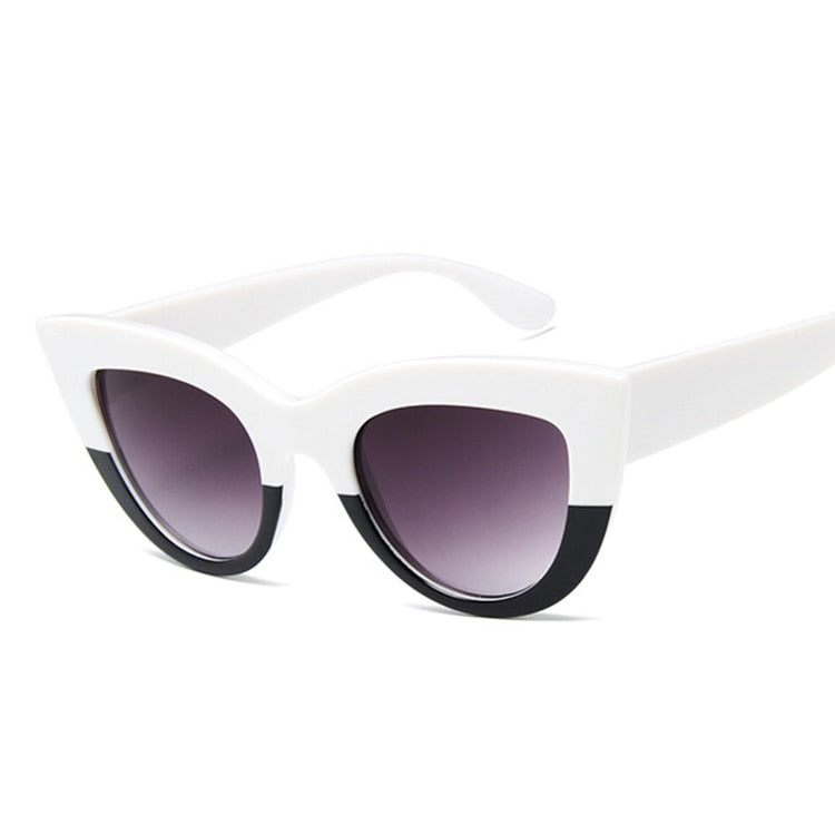 Luxury Cat Eye Sunglasses: Designer Vintage Shades for Women UV400 Eyewear - Quid Mart