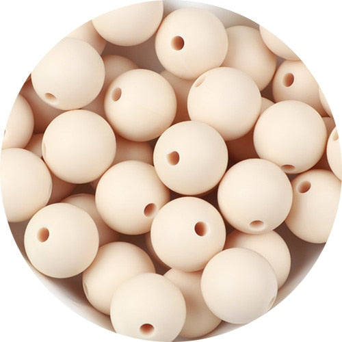 Round Silicone Beads - Safe, Soft, and Durable for Baby Teething - Quid Mart