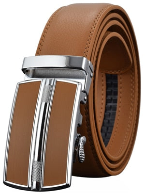 Men's Luxury Automatic Buckle Genuine Leather Belt - Quid Mart