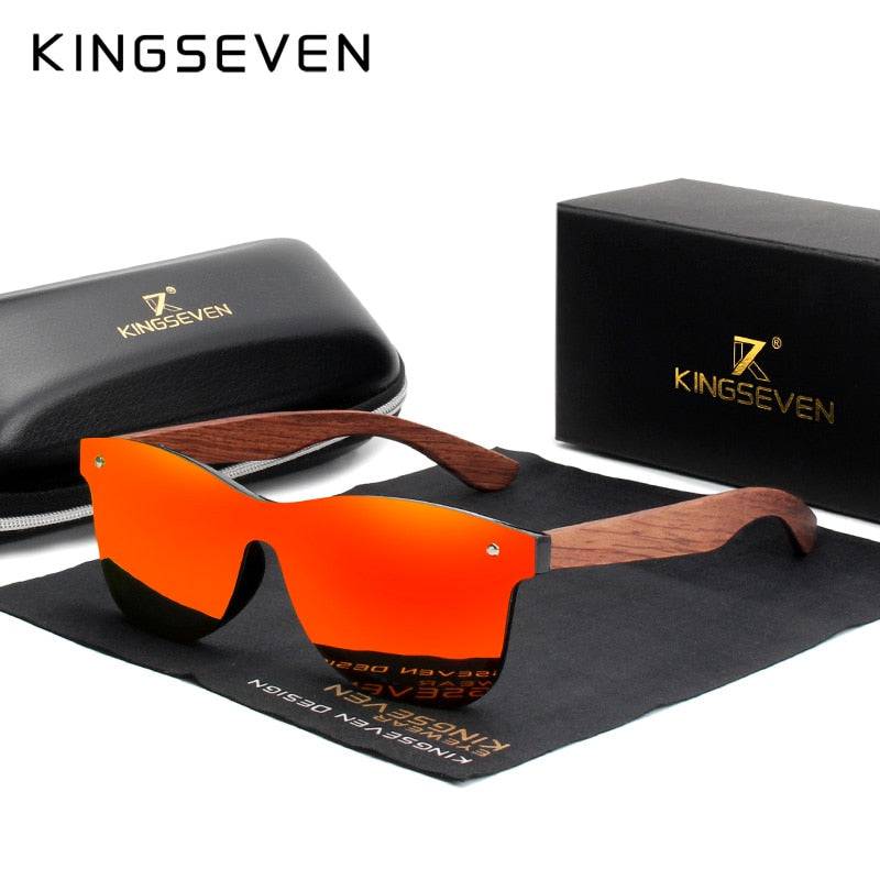 KINGSEVEN Wooden Sunglasses - Polarized Fashion Sun Glasses - Quid Mart