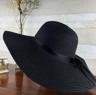 Foldable Wide Brim Floppy Straw Hat for Women - Perfect for Summer & Travel! - Quid Mart