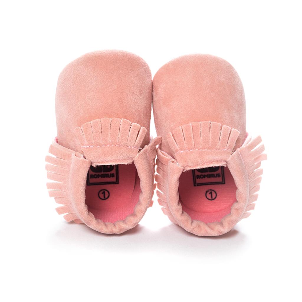 Baywell PU Suede Baby Moccasins: Soft, Non-slip Crib Shoes - Quid Mart