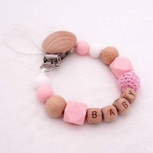 Personalized Silicone Wood Pacifier Clips: Safe, Eco-Friendly, Durable - Quid Mart