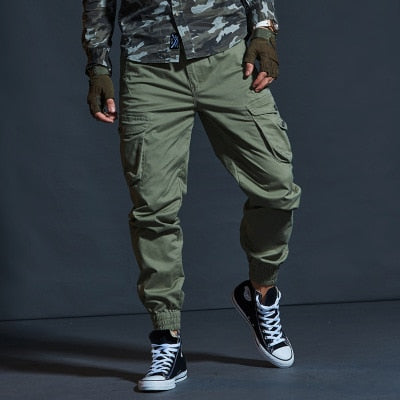 High-Quality Khaki Casual Pants: Men's Tactical Camouflage Joggers - Quid Mart