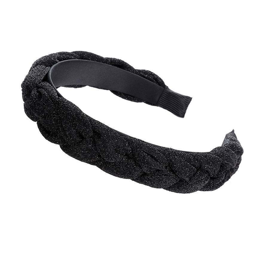 MOLANS Wide Shiny Weaving Hairbands - Fashion Hair Bands - Quid Mart