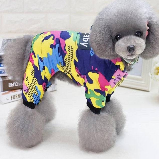 Pet Dog Clothes Winter Warm Dog Windproof Coat Thicken Pet Clothing For Dogs Costume Jumpsuit Hoodies Jacket Pet Supplies perros - Quid Mart