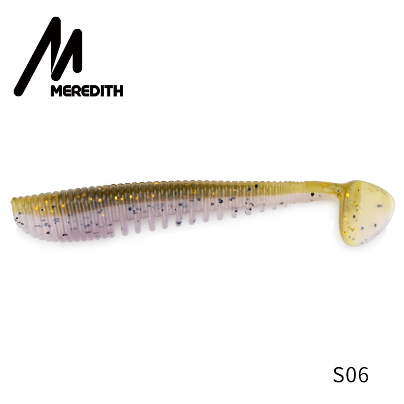 MEREDITH Awaruna Fishing Lures 8cm 9.5cm 13cm Artificial Baits Wobblers Soft Lures Shad Carp Silicone Fishing Soft Baits Tackle - Quid Mart