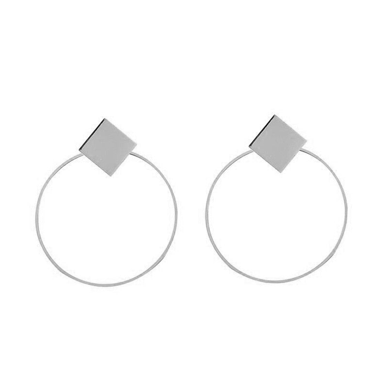 Fashion Statement Earrings 2019 Big Geometric Round Earrings For Women Hanging Dangle Earrings Drop Earing Modern Female Jewelry - Quid Mart