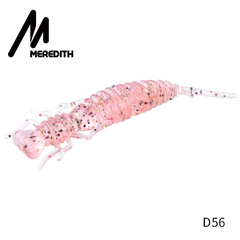 MEREDITH Larva Soft Lures 50mm 62mm 85mm Artificial Lures Fishing Worm Silicone Bass Pike Minnow Swimbait Jigging Plastic Baits - Quid Mart