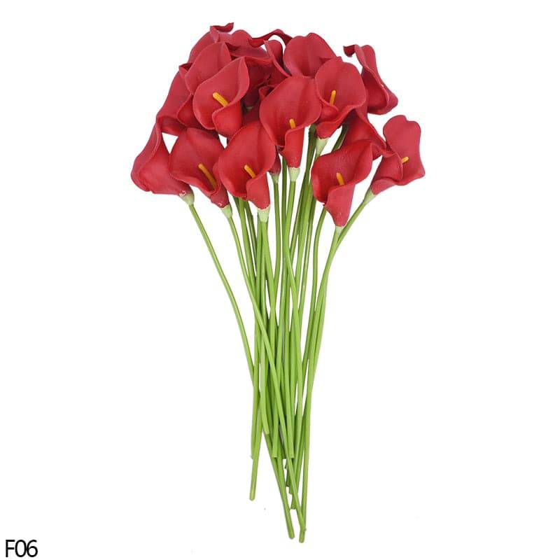 Real Touch Calla Lily Bouquet - High Quality Artificial Flowers for Home Decoration - Quid Mart