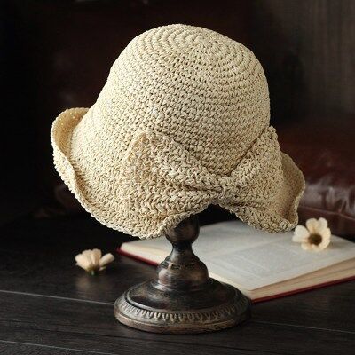 Raffia Wide Brim Floppy Sun Hat - Stylish and Sun-Protective Summer Hats - Quid Mart
