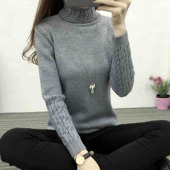 Winter Turtleneck Sweater 2023: Long Sleeve Knit Pullovers LY571 - Quid Mart