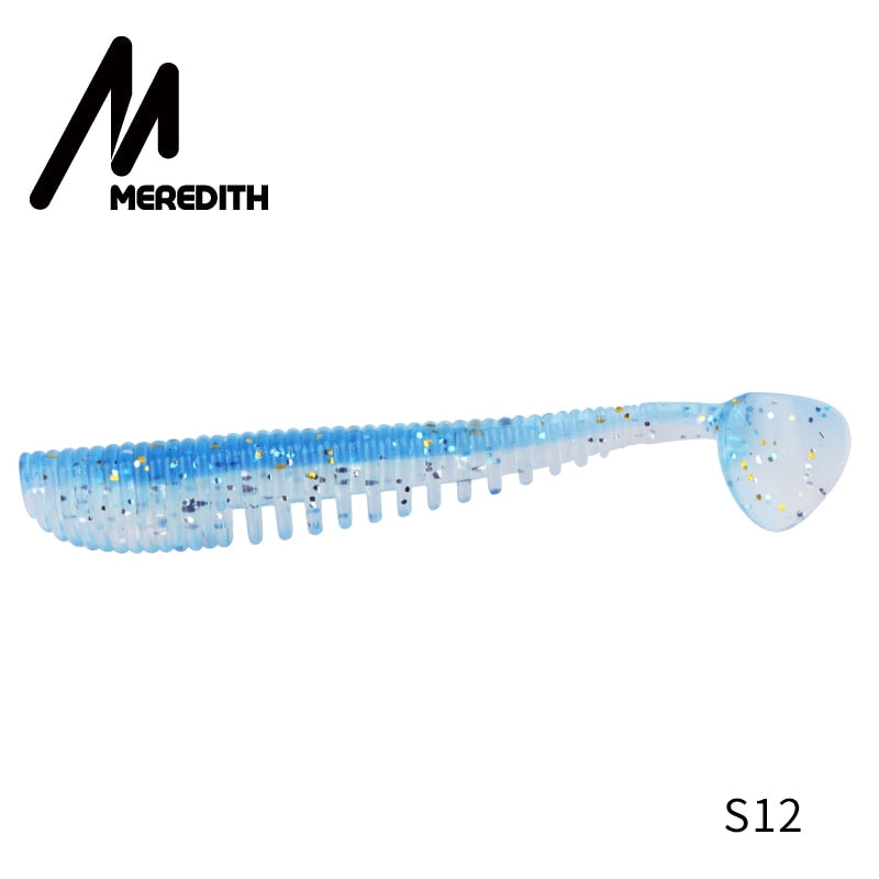 MEREDITH Awaruna Fishing Lures 8cm 9.5cm 13cm Artificial Baits Wobblers Soft Lures Shad Carp Silicone Fishing Soft Baits Tackle - Quid Mart