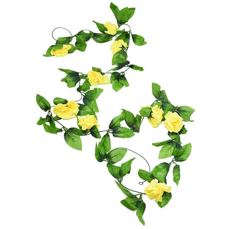 180cm Fake Ivy Wisteria Flowers Artificial Plant Vine Garland for Room Garden Decorations Wedding Arch Baby Shower Floral Decor - Quid Mart