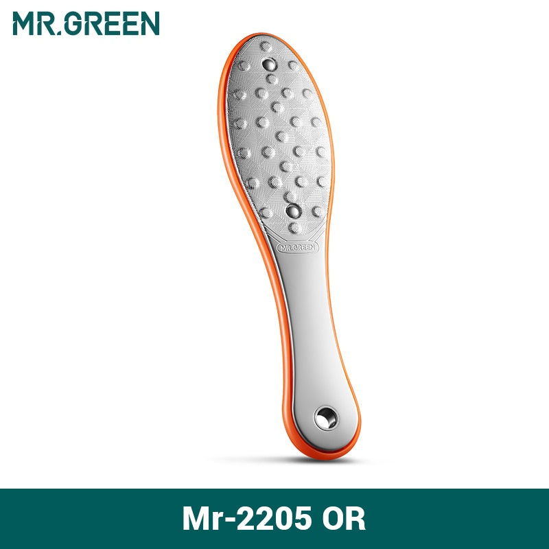 MR.GREEN Pedicure Foot Care Tools Foot File Rasps Callus Dead Foot Skin Care Remover Sets Stainless Steel Professional Two Sides - Quid Mart