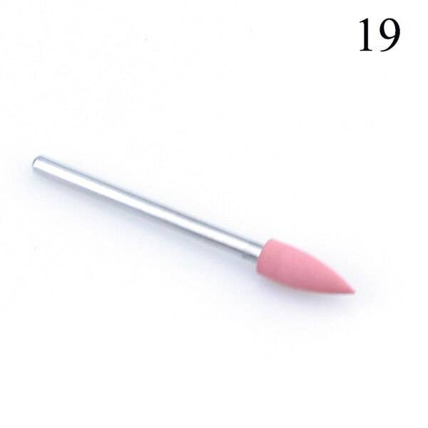 1pcs Silicone Nail Drill Milling Cutter Drill Bits Files Burr Buffer for Electric Machine Nail Art Grinder Cuticle Cutter Tools - Quid Mart