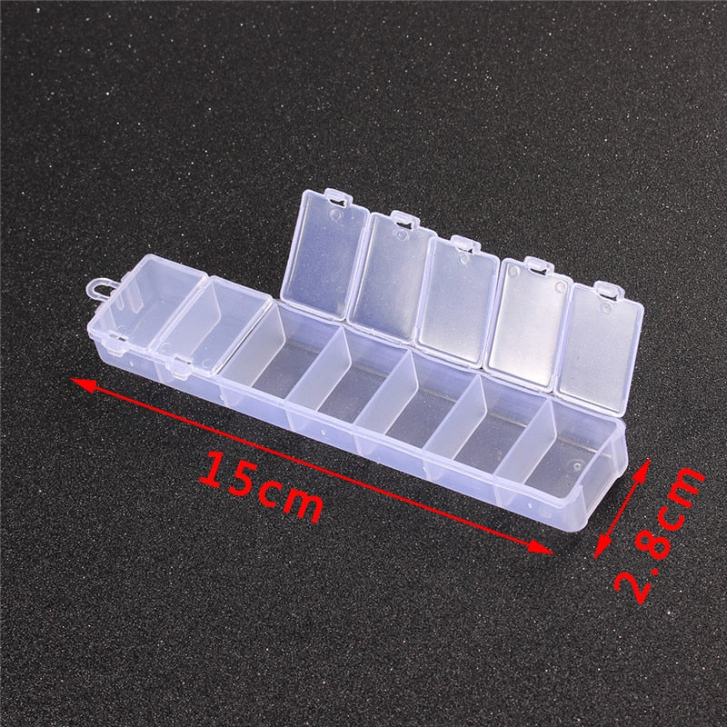 Plastic Jewelry Boxes Plastic Tool Box Adjustable Craft Organizer Storage Beads Bracelet Jewelry Boxes Packaging Wholesale - Quid Mart