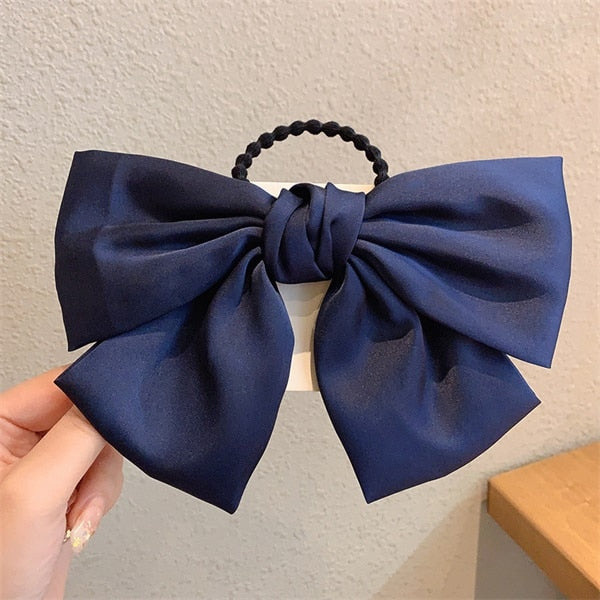 Korean Bow-Knot Hair Bands: Stylish Long Ribbon Tie for Women - Quid Mart