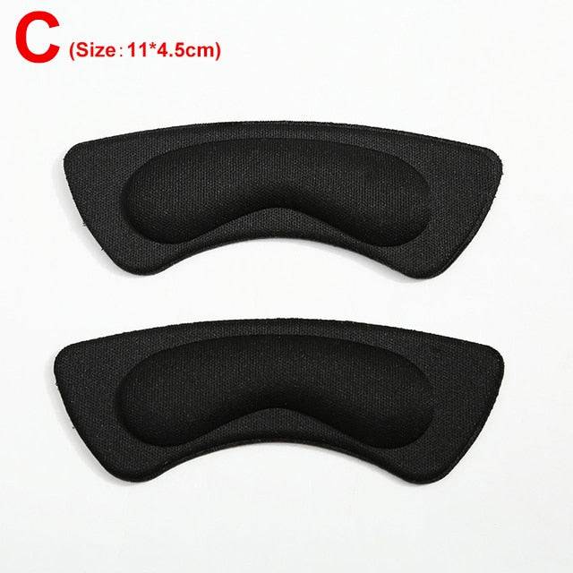 2pcs Insoles Patch Heel Pads for Sport Shoes Adjustable Size Antiwear Feet Pad Cushion Insert Insole Heel Protector Back Sticker - Quid Mart