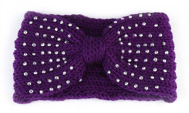 Knitted Knot Cross Headband - Women's Autumn Hair Accessories - Quid Mart