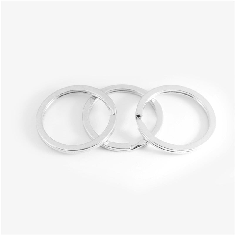 10pcs/lot 25mm 28mm 30mm Keyring Split Ring Key Ring For Key Chain Keychain Diy Jewelry Making Sleutelhanger Key Rings Wholesale - Quid Mart
