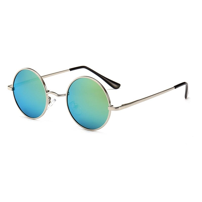 MYT_0279 Round Polarized Sunglasses - Retro Metal Frame - Quid Mart