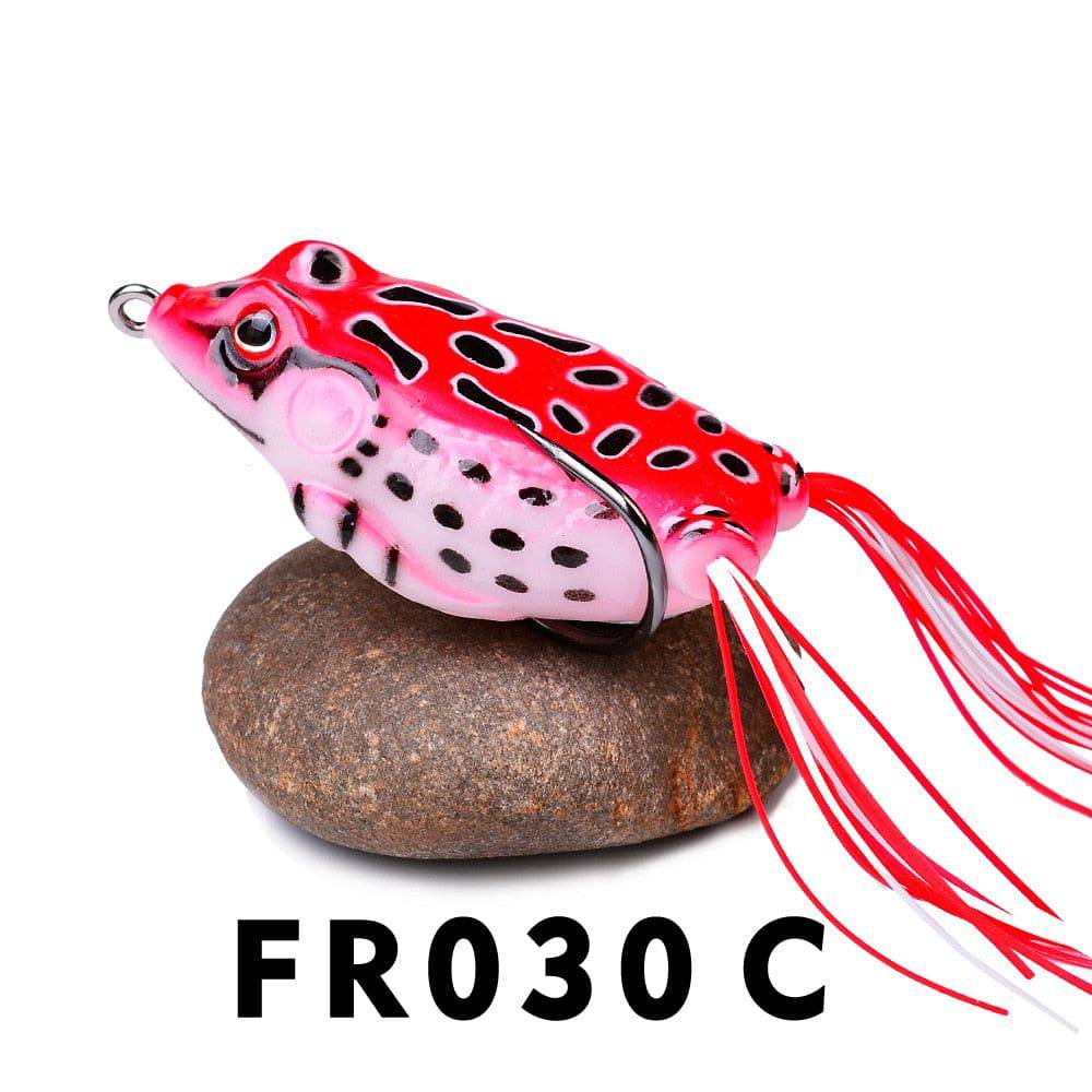 1 Pcs 5G 8.5G 13G 17.5G Frog Lure Soft Tube Bait Plastic Fishing Lure with Fishing Hooks Topwater Ray Frog Artificial 3D Eyes - Quid Mart