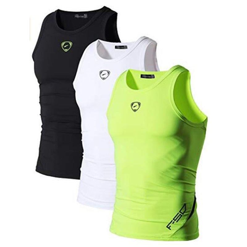 Jeansian 3-Pack Men's Sport Tank Tops for Running and Fitness - Quid Mart