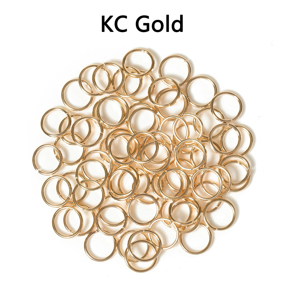 200pcs/lot Wholesale Open Circle Jump Rings Necklace Bracelet Earring Pendant Connectors DIY Making Jewelry Crafts Accessories - Quid Mart