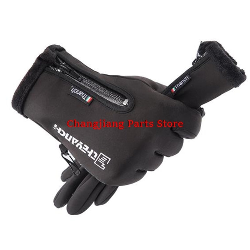 Outdoor Winter Gloves Waterproof Moto Thermal Fleece Lined Resistant Touch Screen Non-slip Motorbike Riding - Quid Mart