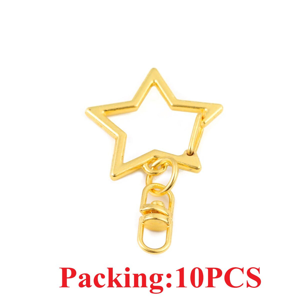 5-20pcs  Key Chain Key Ring Keychain Bronze Rhodium Gold Color 28mm Long Round Split Keyrings DIY Jewelry Making Wholesale - Quid Mart