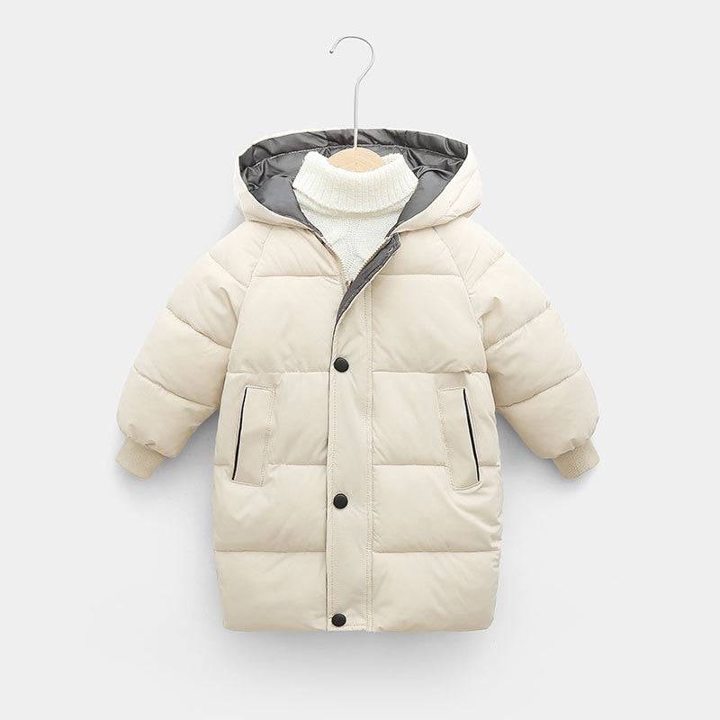 Warm Kids Cotton-Padded Parka, Long Jackets - Quid Mart