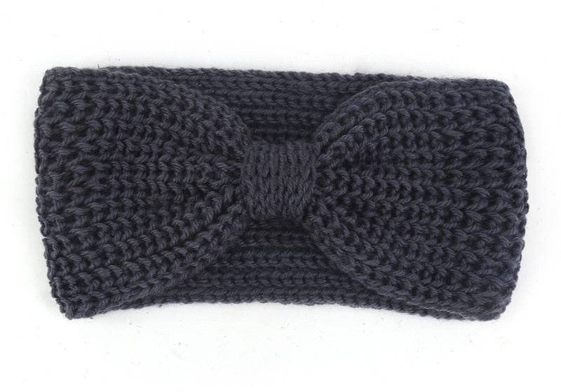 Knitted Knot Cross Headband - Women's Autumn Hair Accessories - Quid Mart