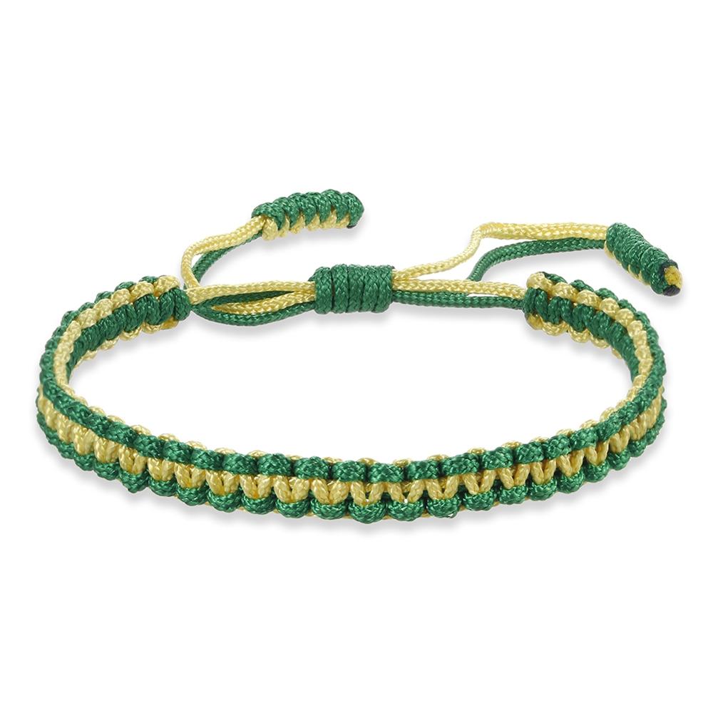 Ethnic Tibetan Buddha Woven Amulet Multicolor Bracelets &amp; Bangles For Women Men Handmade Rope Buddha Charm Bracelet Friend Gift - Quid Mart